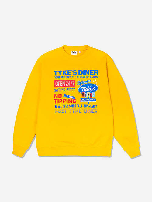 Tyke's Diner Sweatshirts Mustard