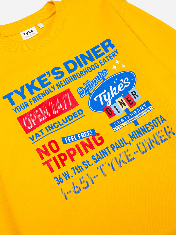 Tyke's Diner Sweatshirts Mustard