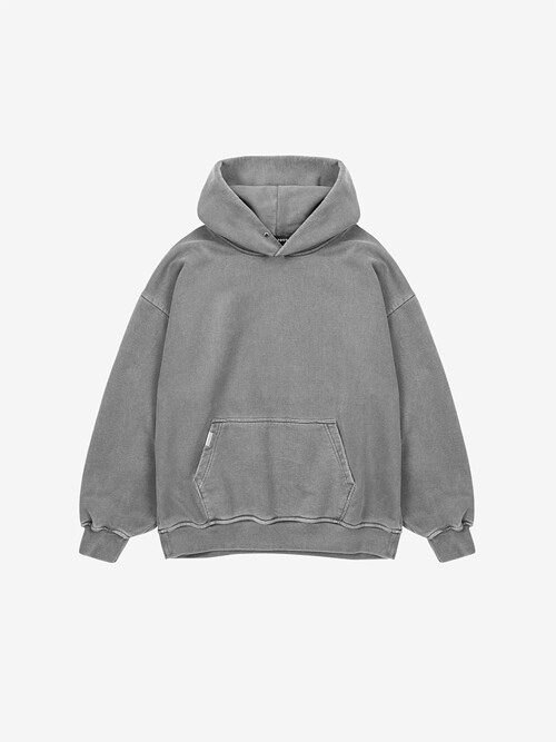 클래식 후디 - 워시드 그레이