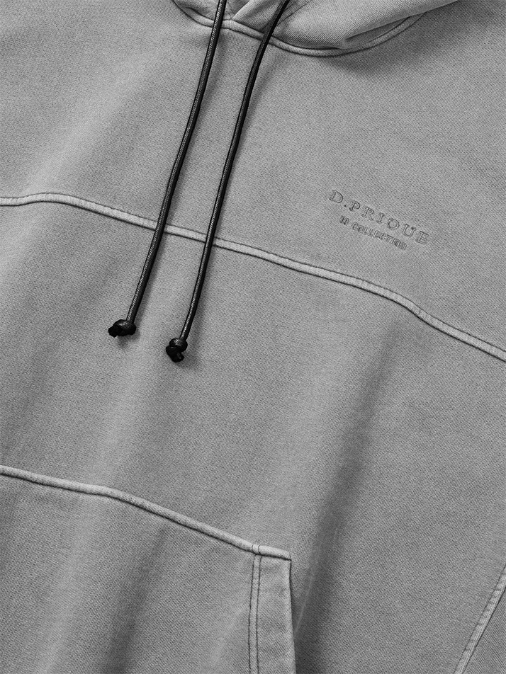 워시드 후디 - 그레이