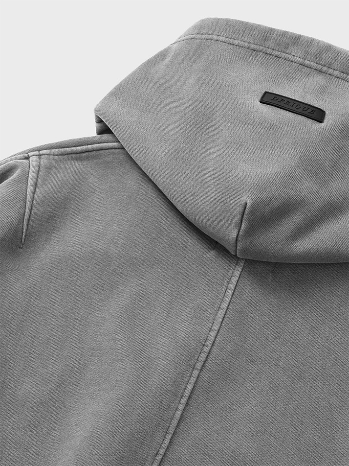 워시드 후디 - 그레이