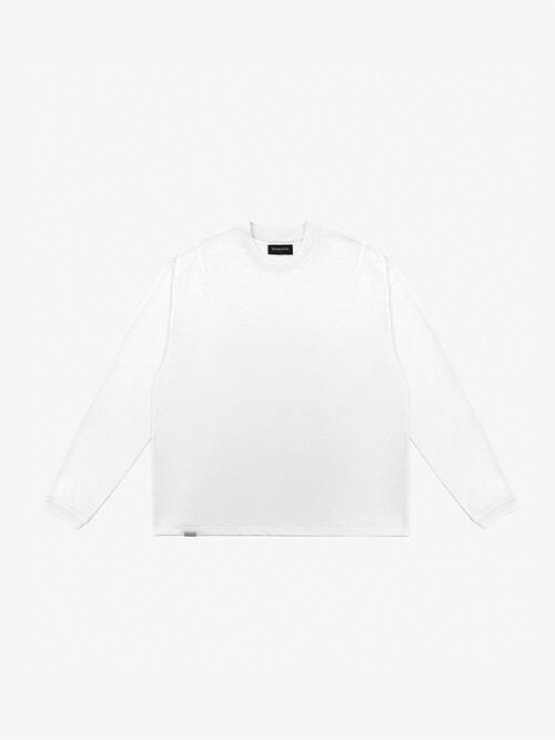 클래식 롱슬리브 티셔츠 - 플랫 화이트