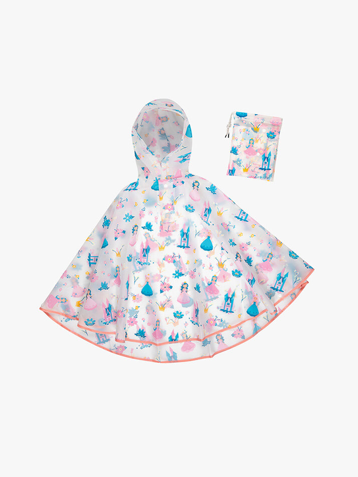 경량 클리어 레인판초 파우치 세트