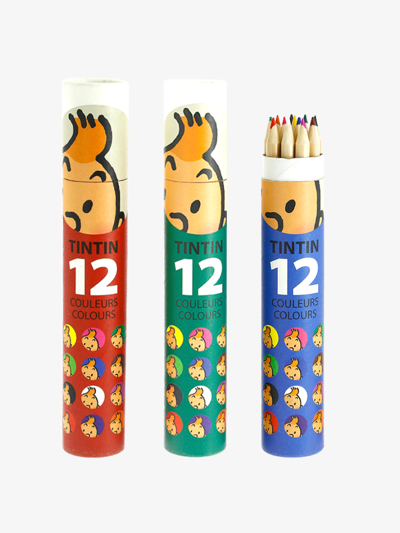 문구 - 초록 TINTIN 12색 색연필 