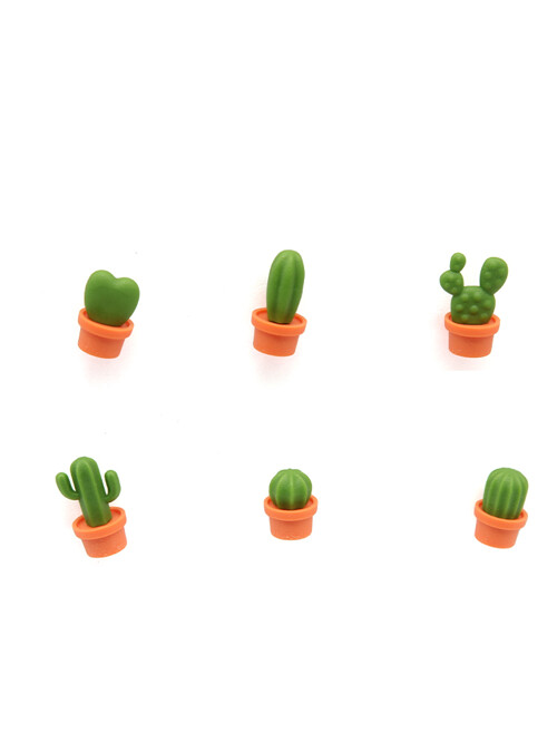 선인장 냉장고자석 오렌지