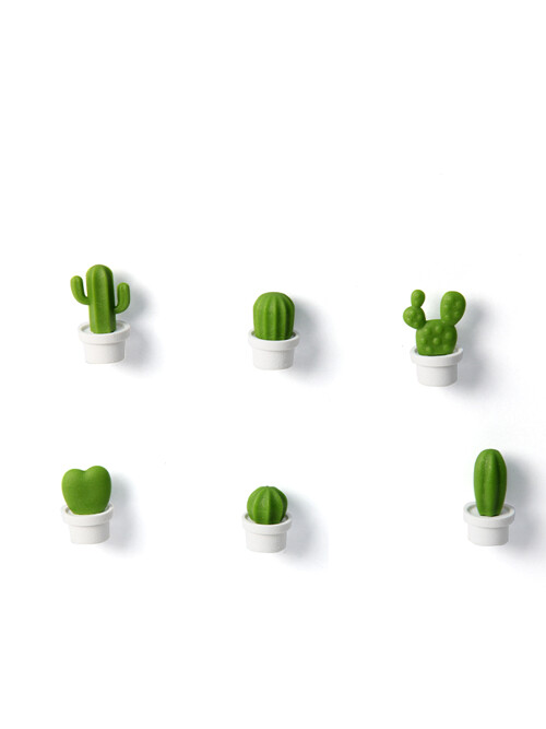 선인장 냉장고자석 화이트