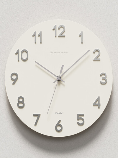 무아스 3D 입체 폰트 무소음 벽시계 거실 벽걸이시계 인테리어