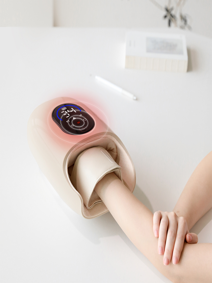 무아스 에어핏 손마사지기 온열 공기압 무선 손목