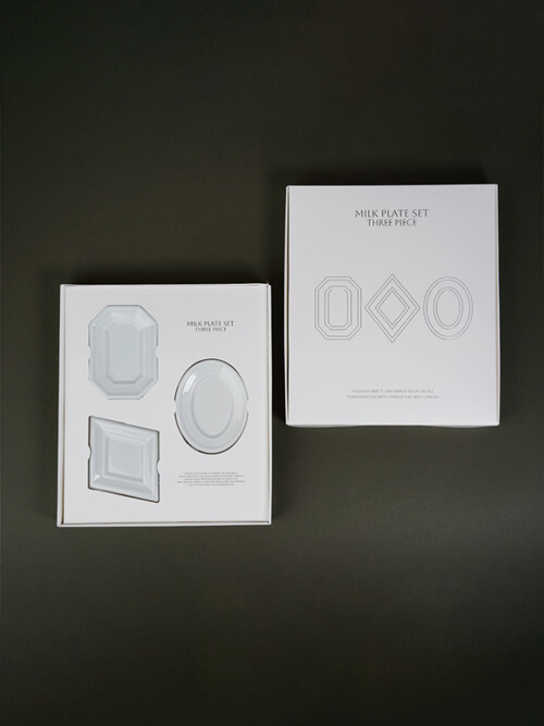 [카트마르] 무자기 Milk plate 3type gift set