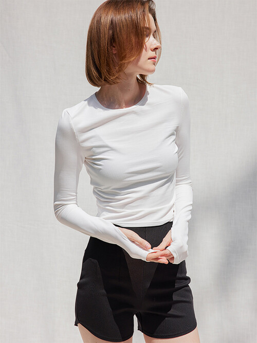 Waterside long sleeve top_off-white