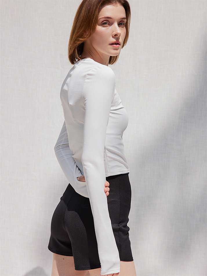 Waterside long sleeve top_off-white