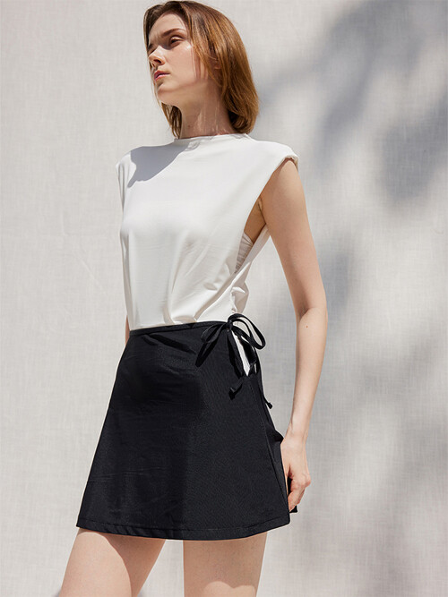 Cover-up miniskirt_black