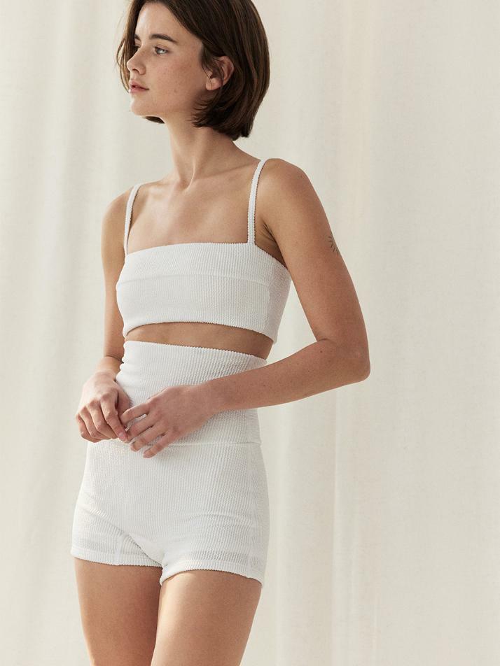Shore Bandeau Swim Set_off-white