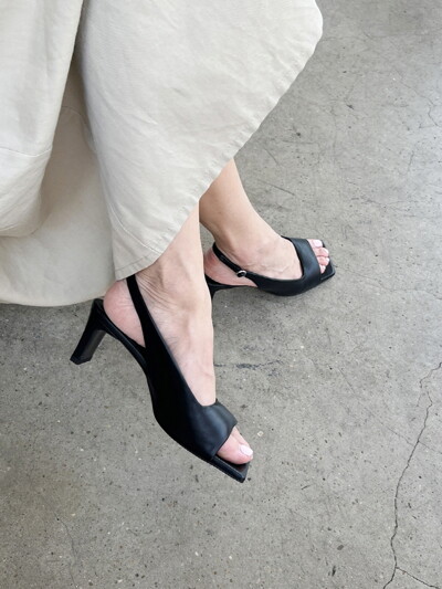 Audrey Slingback Sandals Black