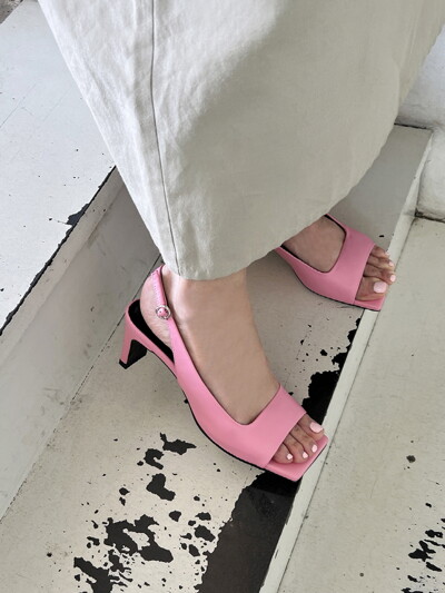 Audrey Slingback Sandals Pink