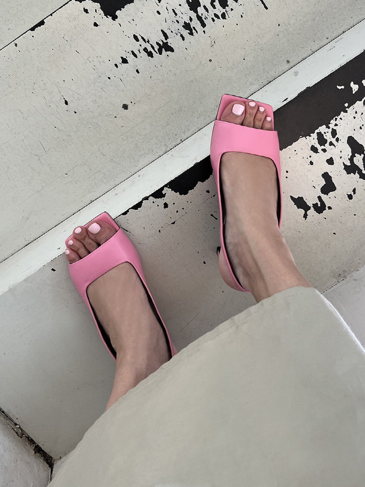 Audrey Slingback Sandals Pink