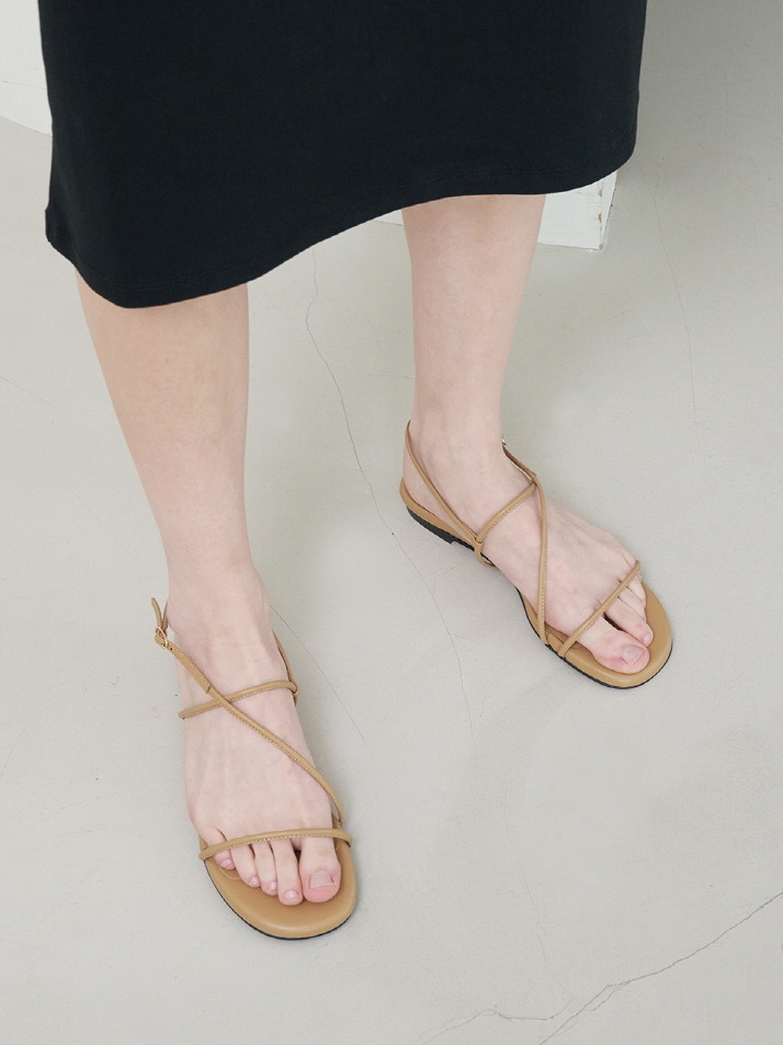 May Sandals Leather Beige