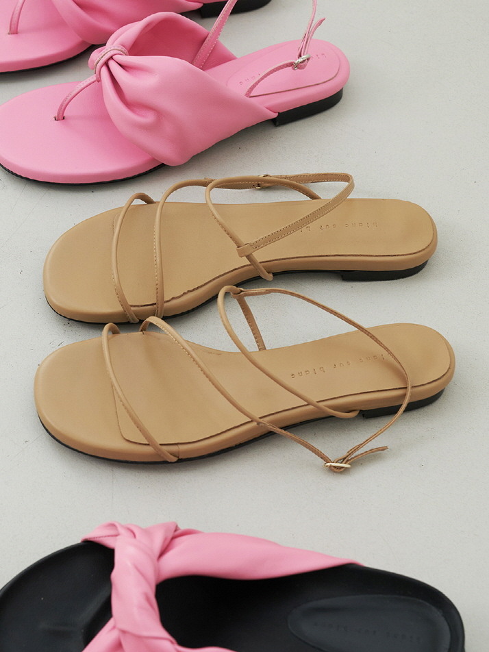 May Sandals Leather Beige