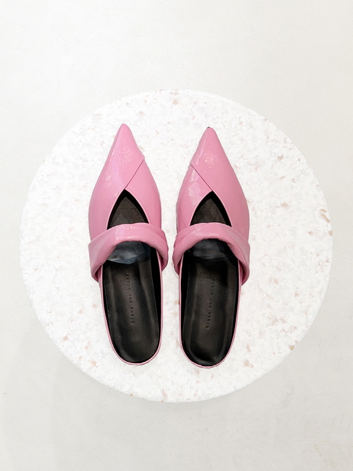 Anna Mules Leather Pink