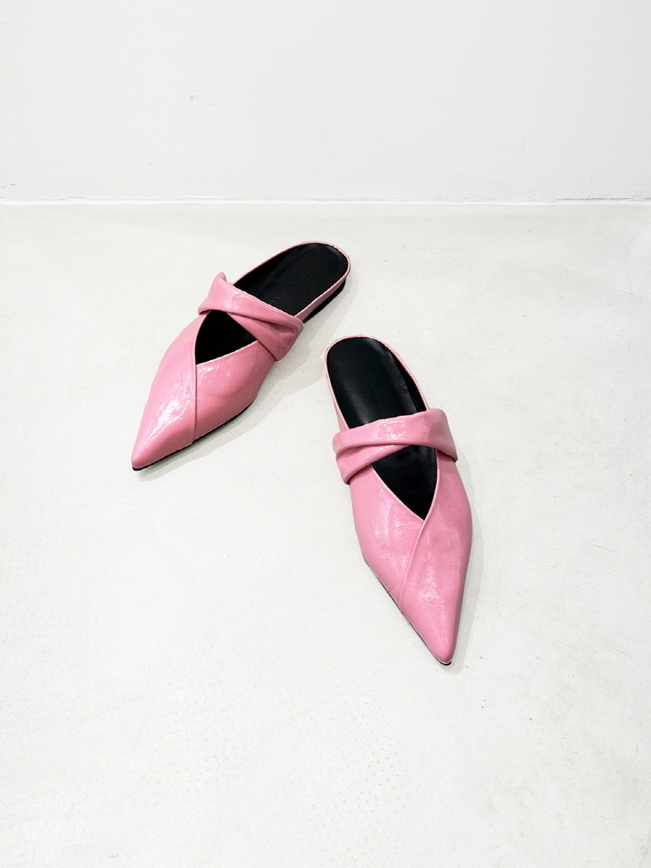 Anna Mules Leather Pink