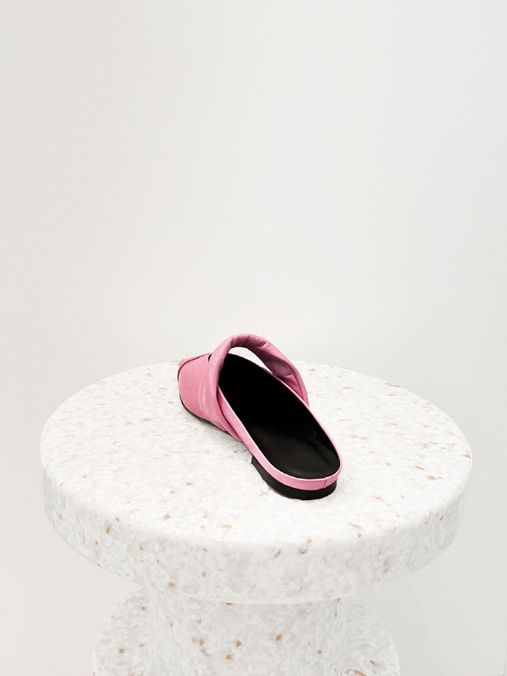 Anna Mules Leather Pink