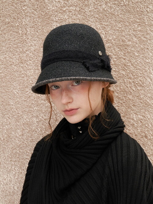 Cloche Cap - Charcoal