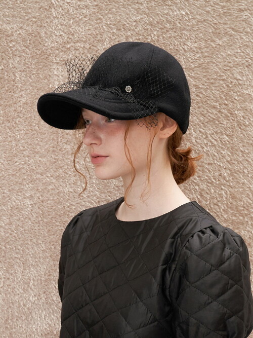Lace Point Wire Cap - Black