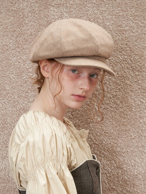 Classic Newsboy - Beige Wool