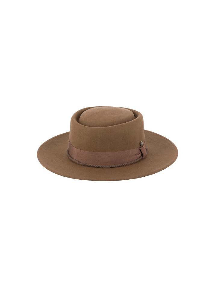 Bohem Flat Top Hat - Beige