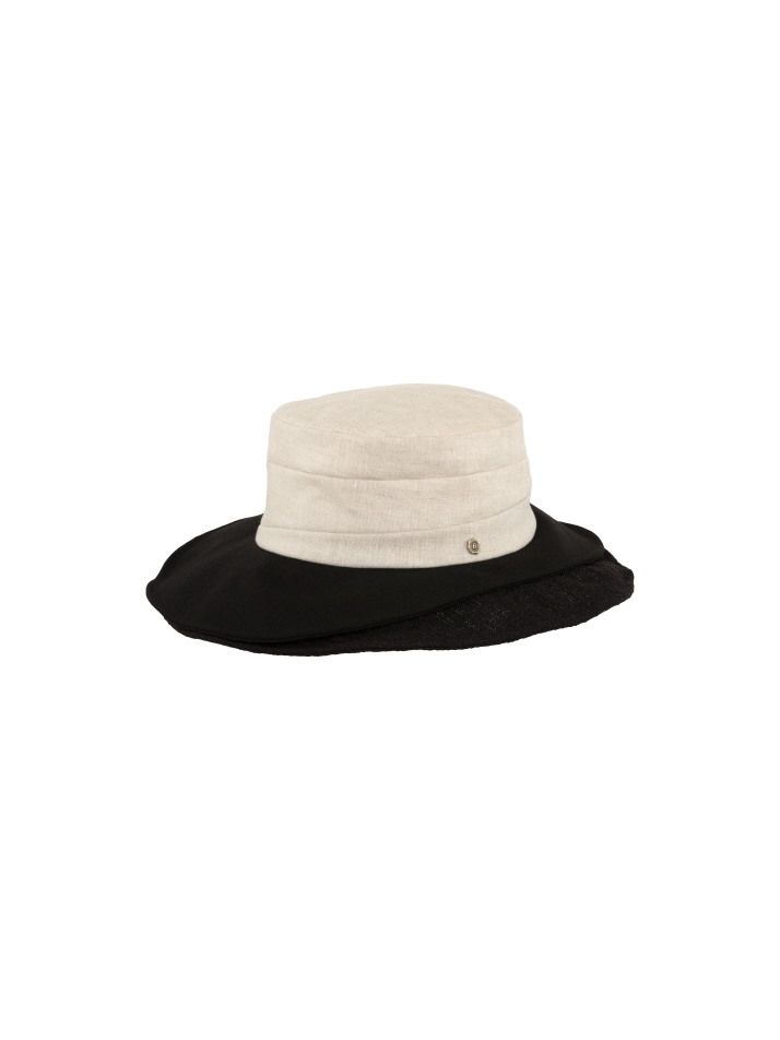 Double Brim Wire Hat - Beige