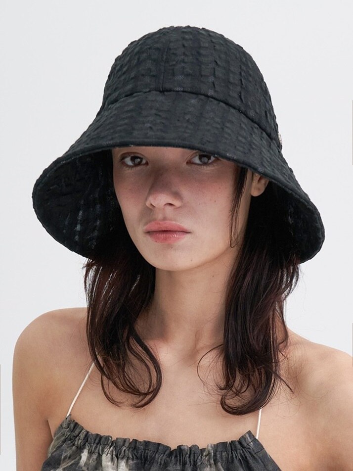 Saint Hat – Rippled Check Linen