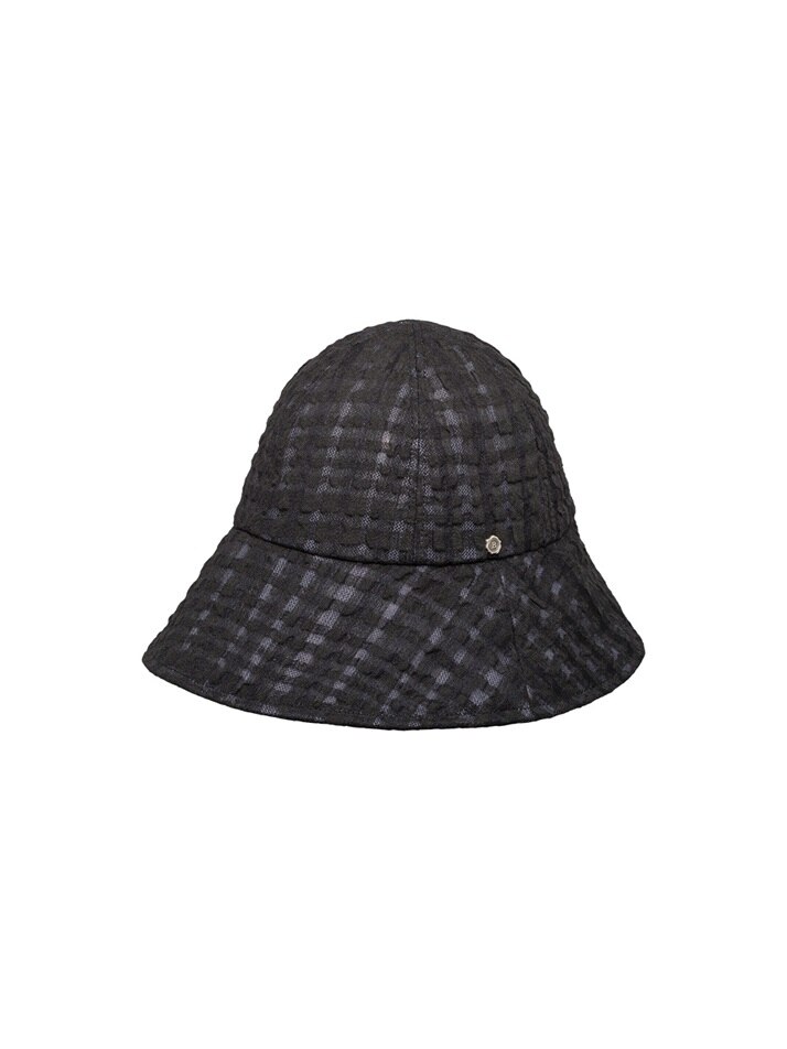 Saint Hat – Rippled Check Linen
