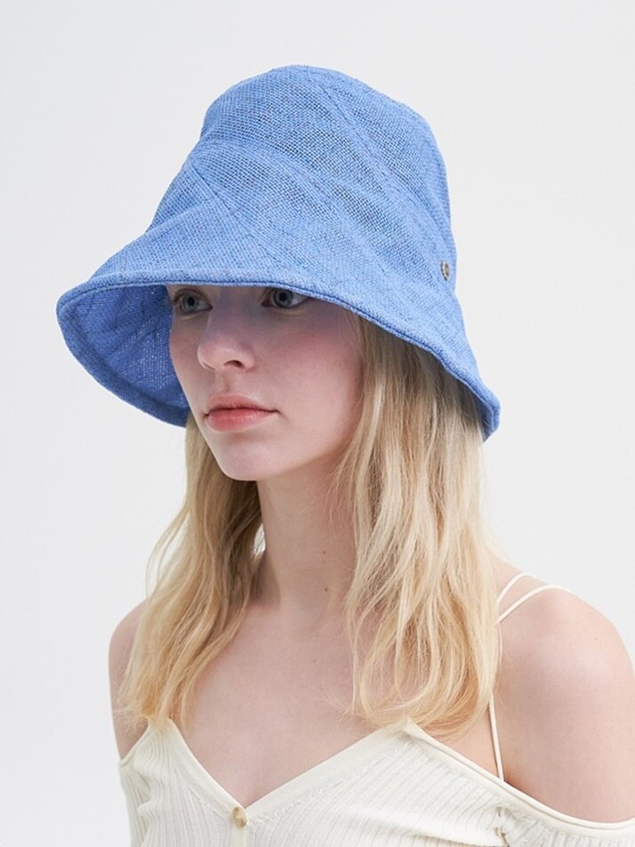 Delicate Pannel Hat  – Blue