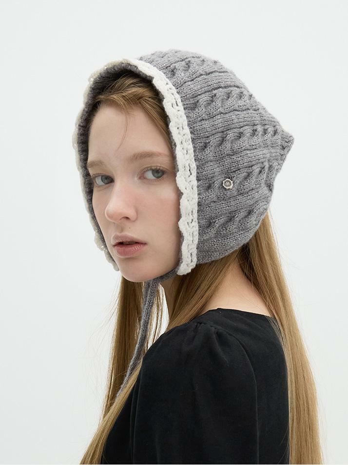 Knitting Kerchief - Grey