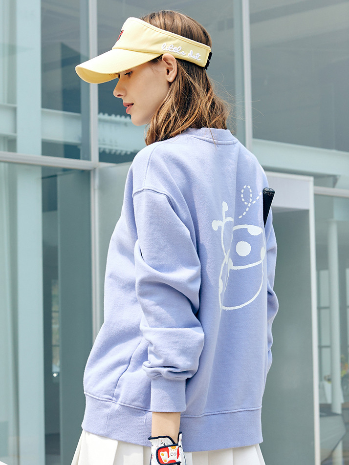 Big BB Back Logo  Sweat shirt- Lavender