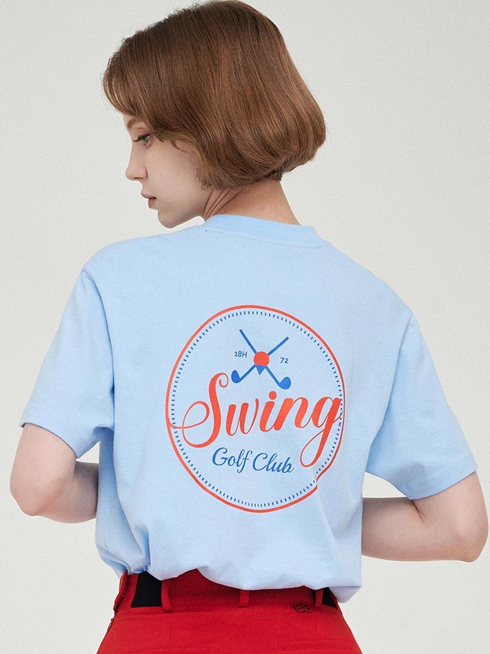 Swing Golf Club Tee-Skyblue