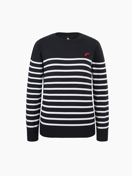 Stripe Knit- Navy