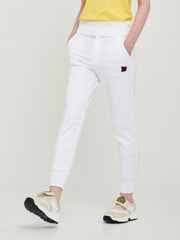 Cotton Jogger Pants- White