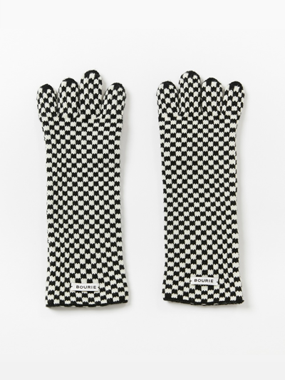 Checker Board Gloves_BKIV