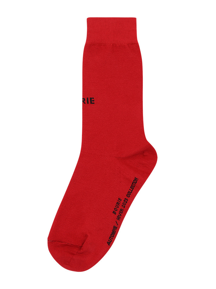 Bourie Basic Socks_Red