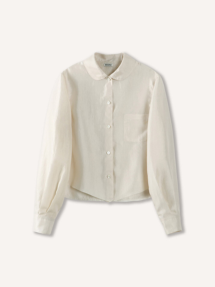 V Cut Shirt_Ivory