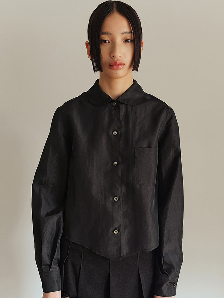 V Cut Shirt_Black