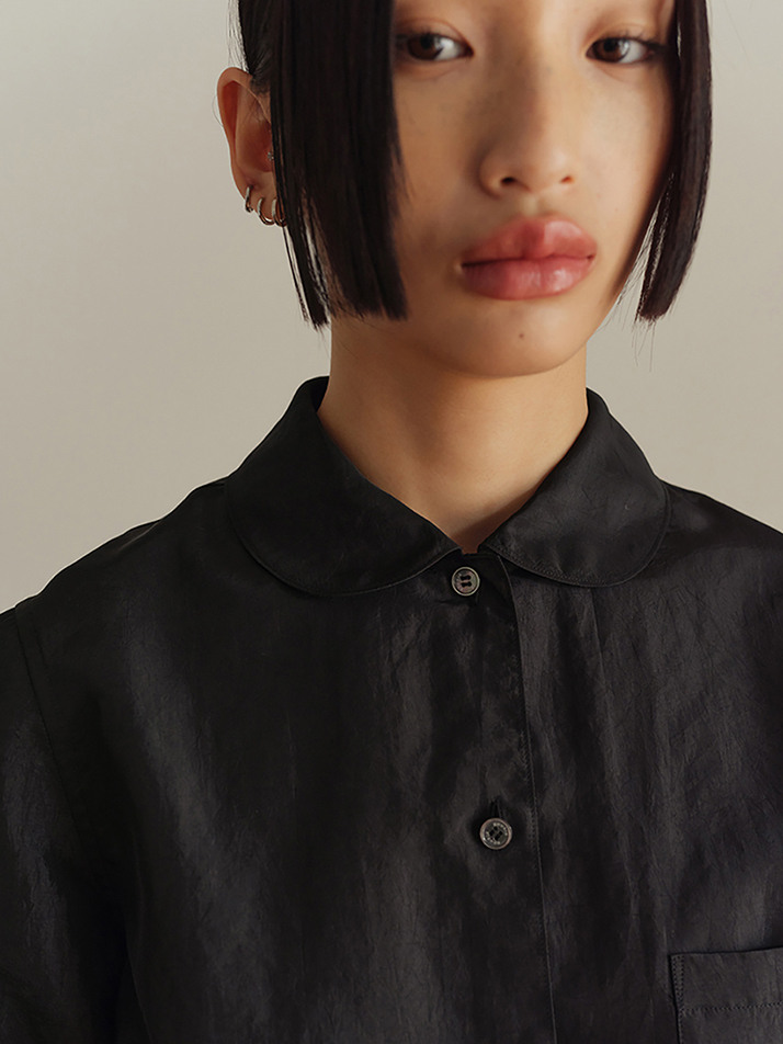 V Cut Shirt_Black