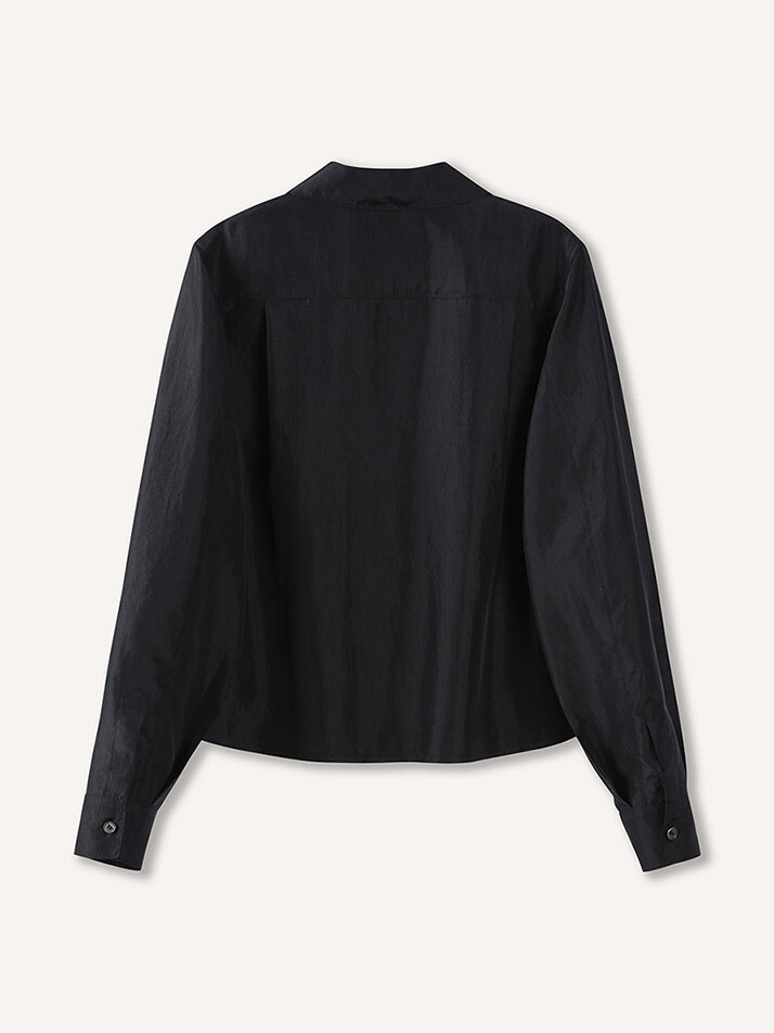 V Cut Shirt_Black