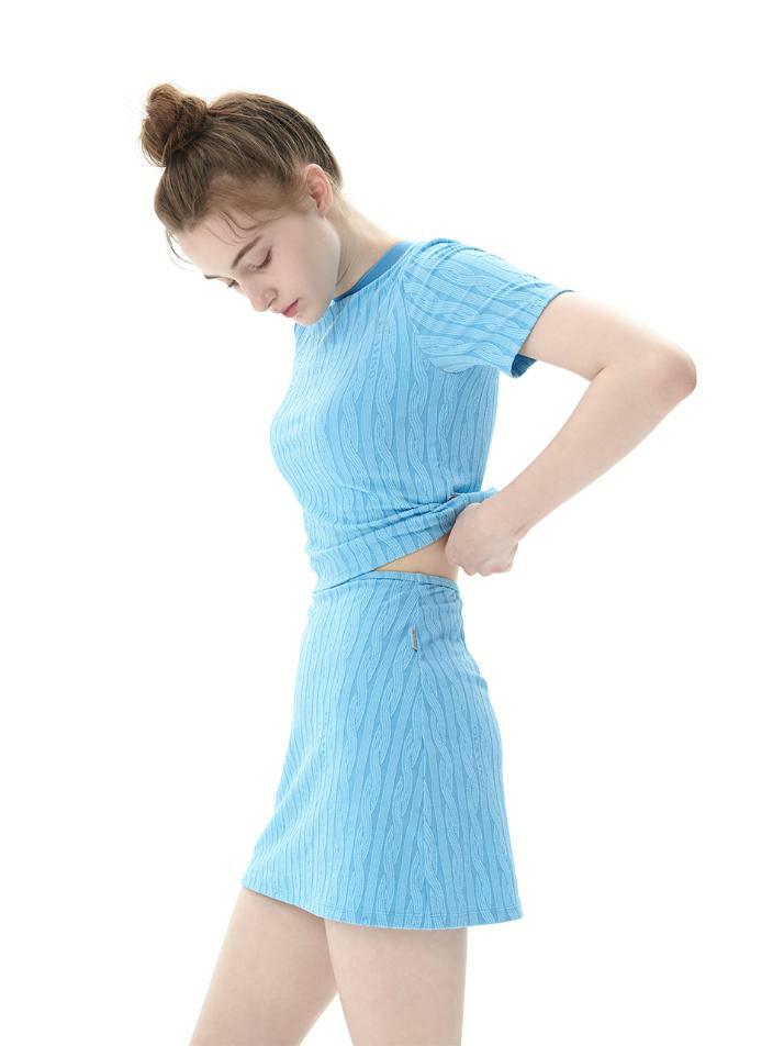 풀타임 커버업 스커트 하늘
