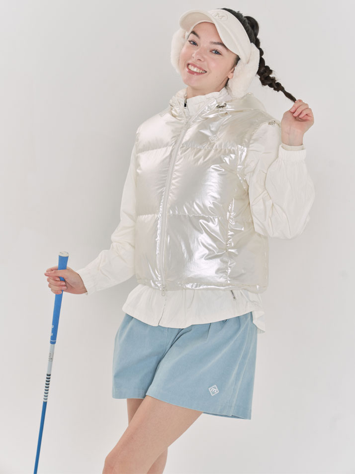 코듀로이 볼륨 쇼츠_스카이 블루