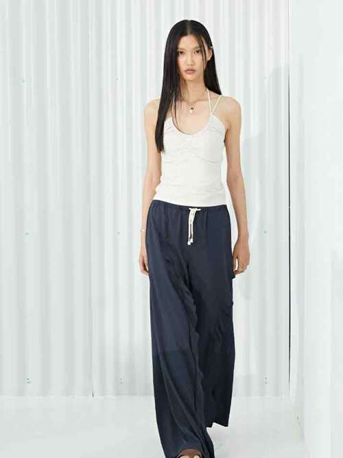 위켄드 와이드 팬츠_다크네이비