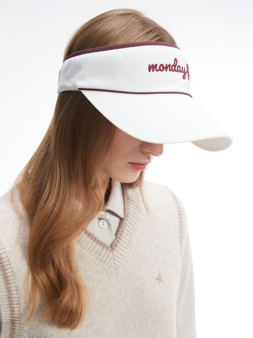 라인 와이드 바이저_화이트