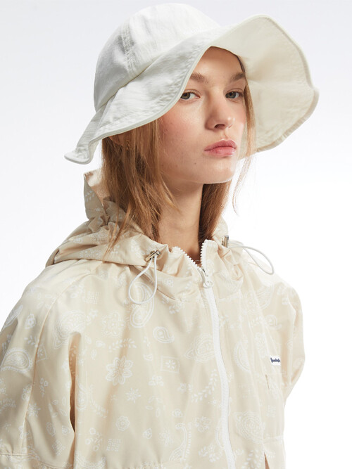 라운드 와이어 버킷햇_크림