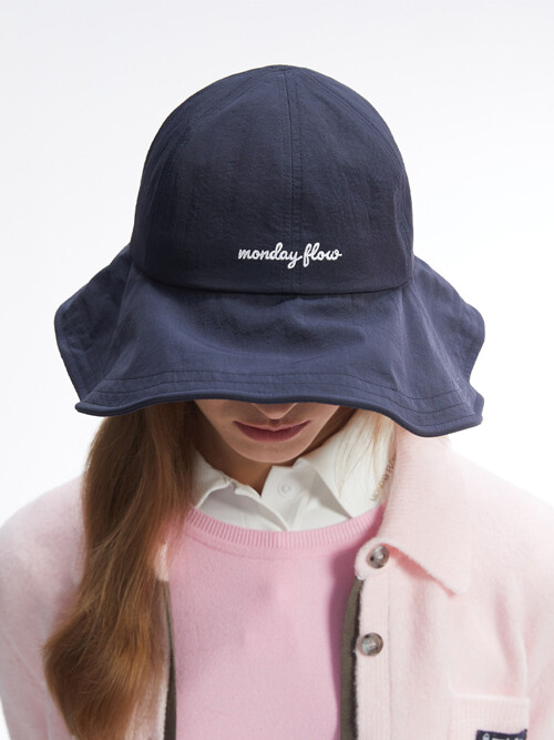 라운드 와이어 버킷햇_다크네이비